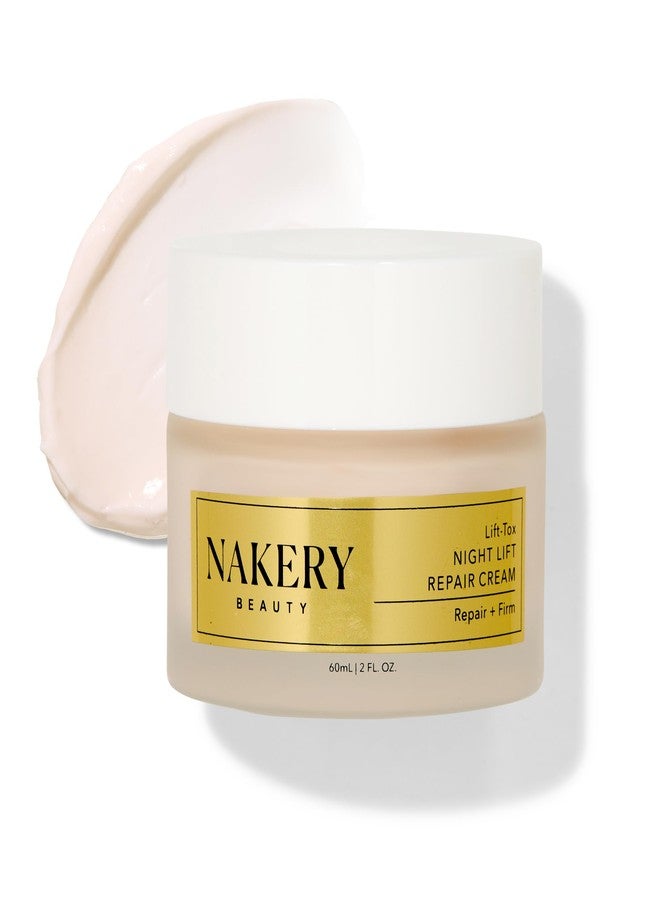 Nakery Lift-Tox Night Cream for Women - Overnight Anti Wrinkle Face Cream for Firmer & Smoother Complexion - Hydrating Night Cream for Women with Crepey Skin - Rich Night Face Cream for Mature Skin - Image 1